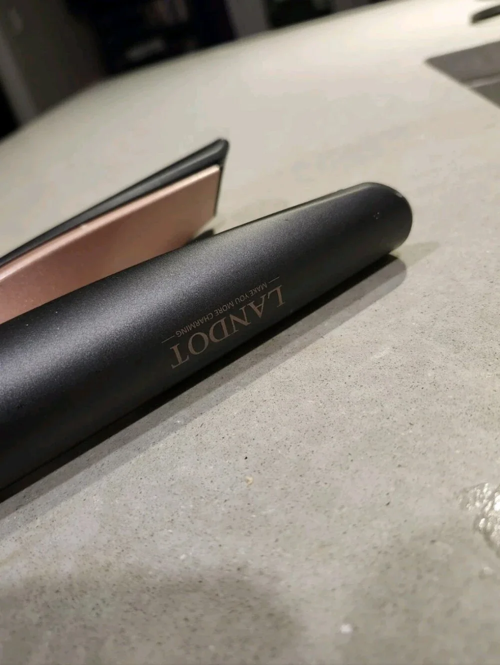 LANDOT Hair Straightener and Curler 2 in 1, Twist Straightening Curling Iron